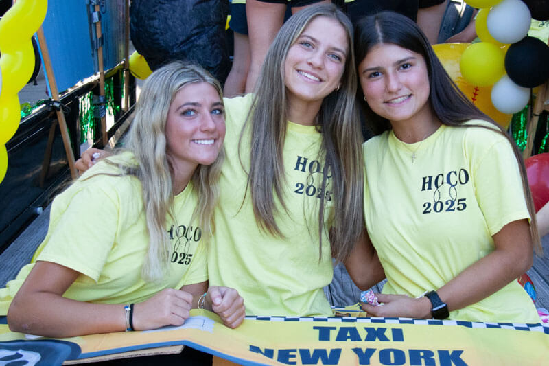 Lafayette High students smile together